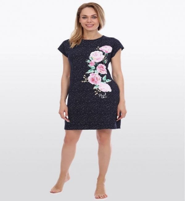 טוניקה כחולה לקיץ במידות גדולות