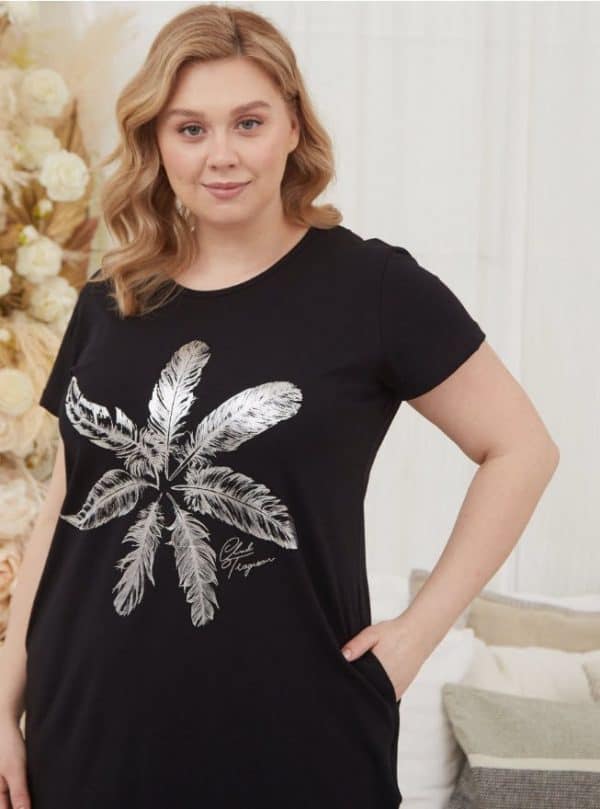 ⁦טוניקה לקיץ במידות גדולות⁩ – תמונה ⁦3⁩