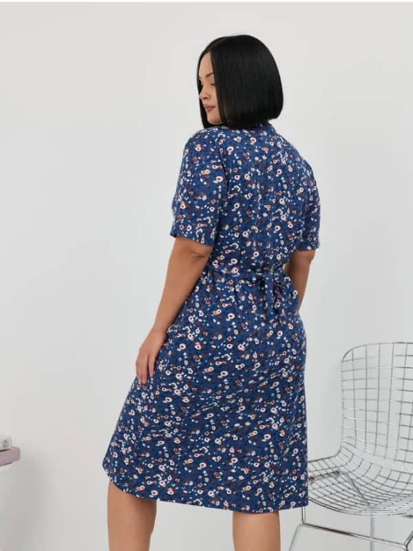 ⁦חלוק בית כותנה למידות גדולות⁩ – תמונה ⁦3⁩