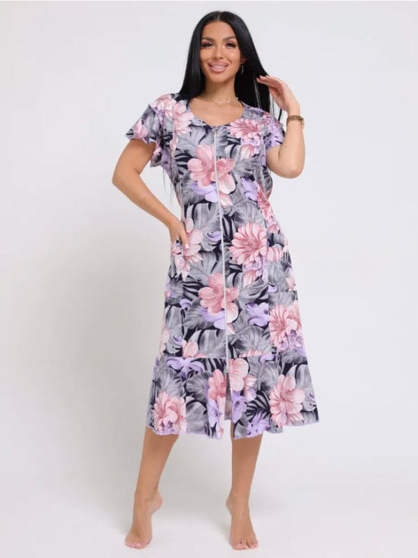 חלוק בית כותנה למידות גדולות