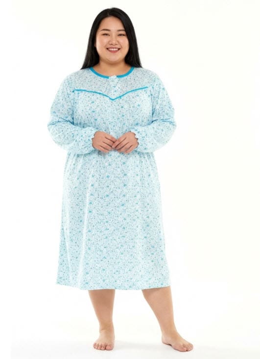 כותונת לילה הרכב דק במידות גדולות