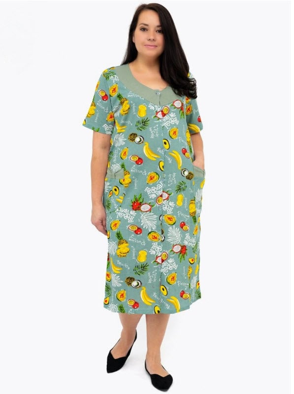 חלוק בית כותנה למידות גדולות