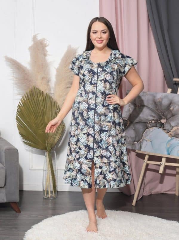 חלוק בית כותנה למידות גדולות