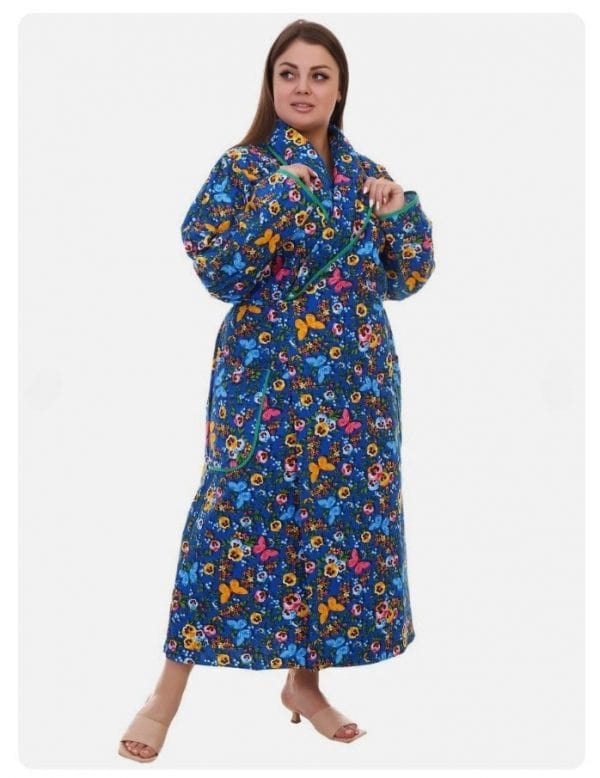 חלוק בית פלנל כותנה למידות גדולות