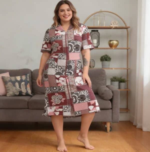 חלוק בית כותנה למידות גדולות