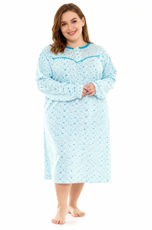 כותונת לילה הרכב דק במידות גדולות