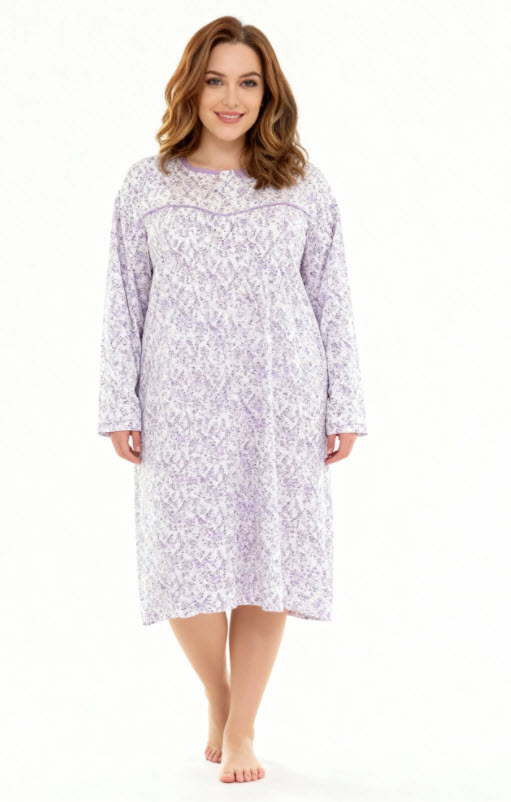 כותונת לילה הרכב דק במידות גדולות