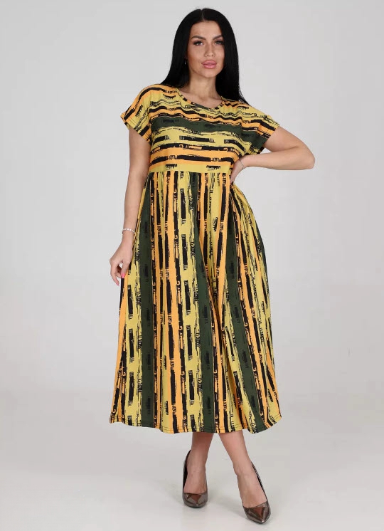 שמלה כותנה במידות גדולות