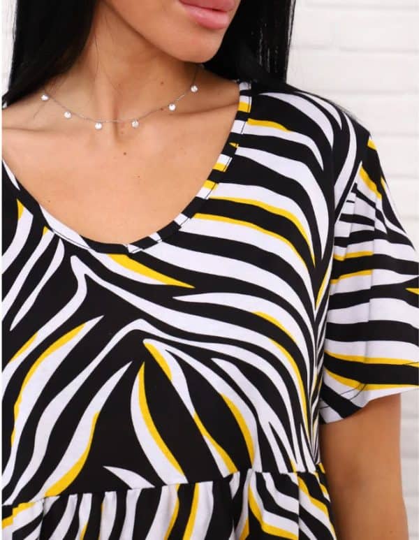 ⁦שמלה כותנה במידות גדולות⁩ – תמונה ⁦2⁩