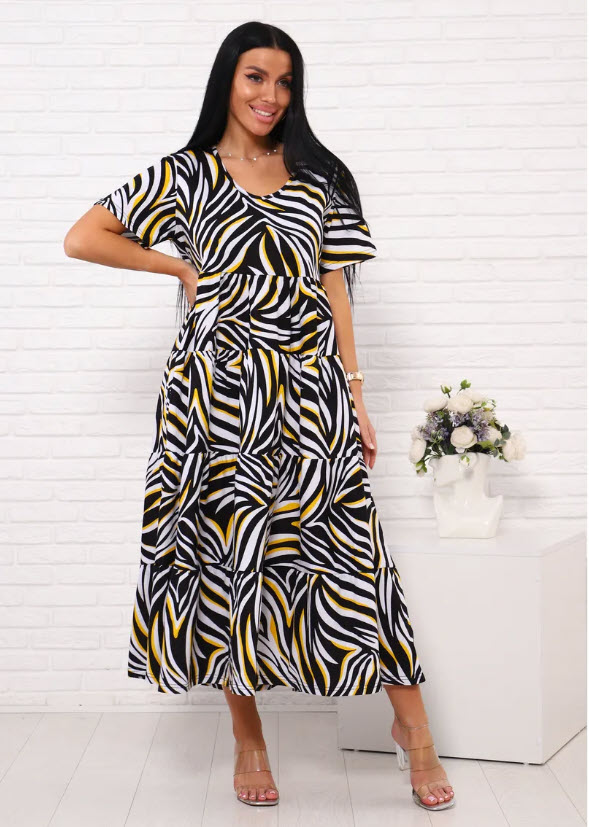 שמלה כותנה במידות גדולות