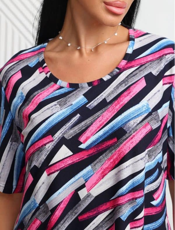 ⁦שמלה כותנה במידות גדולות⁩ – תמונה ⁦3⁩