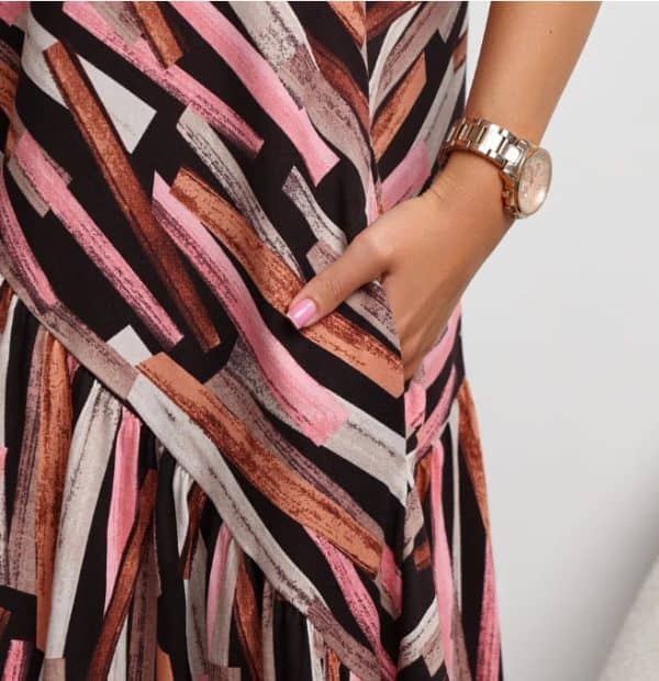 ⁦שמלה כותנה במידות גדולות⁩ – תמונה ⁦3⁩