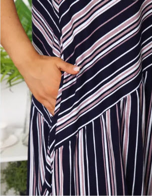 שמלה כותנה במידות גדולות – תמונה 2