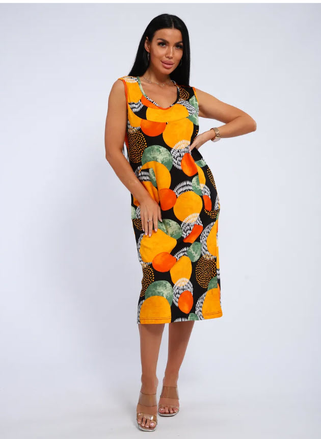 שמלה כותנה במידות גדולות