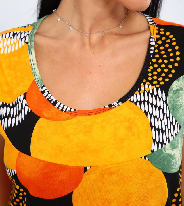 שמלה כותנה במידות גדולות – תמונה 4