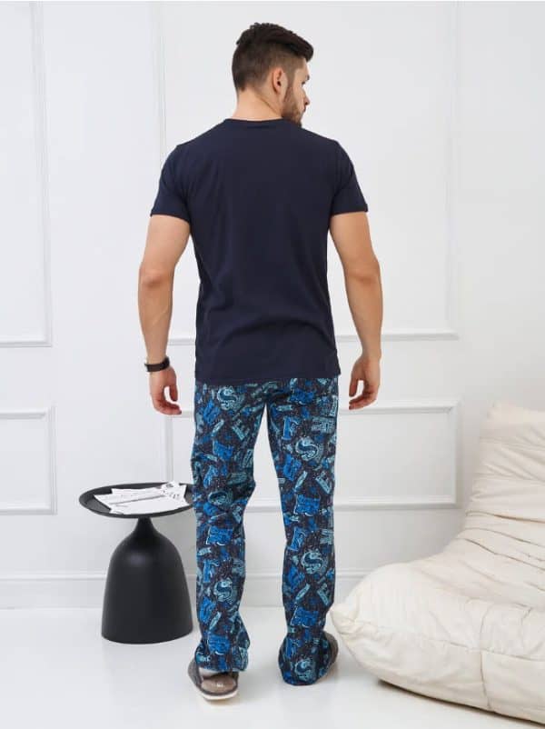 ⁦פיג'מה לגבר כותנה  במידות גדולות⁩ – תמונה ⁦2⁩