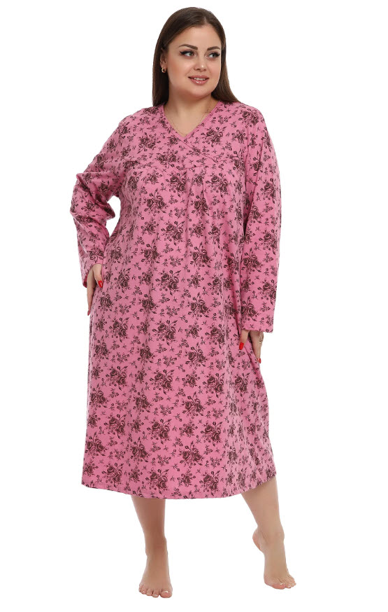 כותונת לילה הרכב דק במידות גדולות