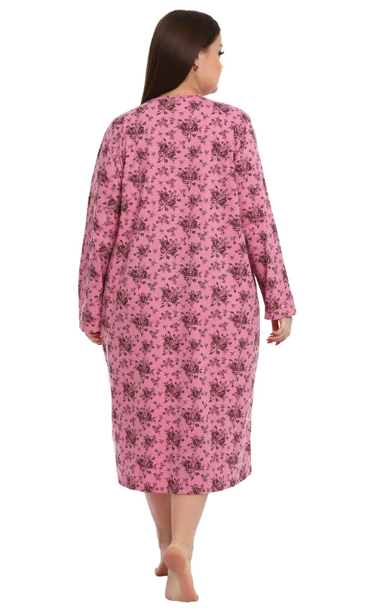 כותונת לילה הרכב דק במידות גדולות – תמונה 3