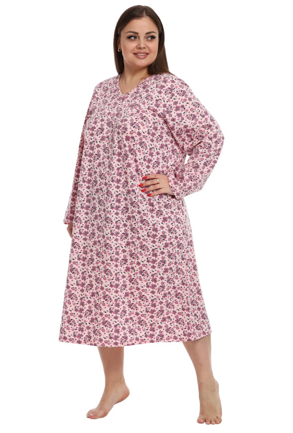 כותונת לילה הרכב דק במידות גדולות