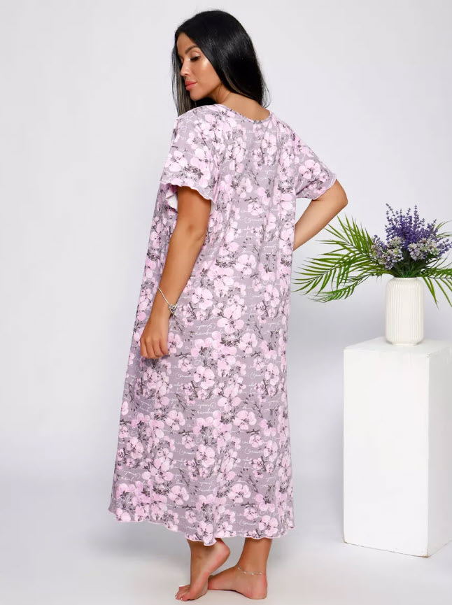 כותונת לילה במידות גדולות – תמונה 3