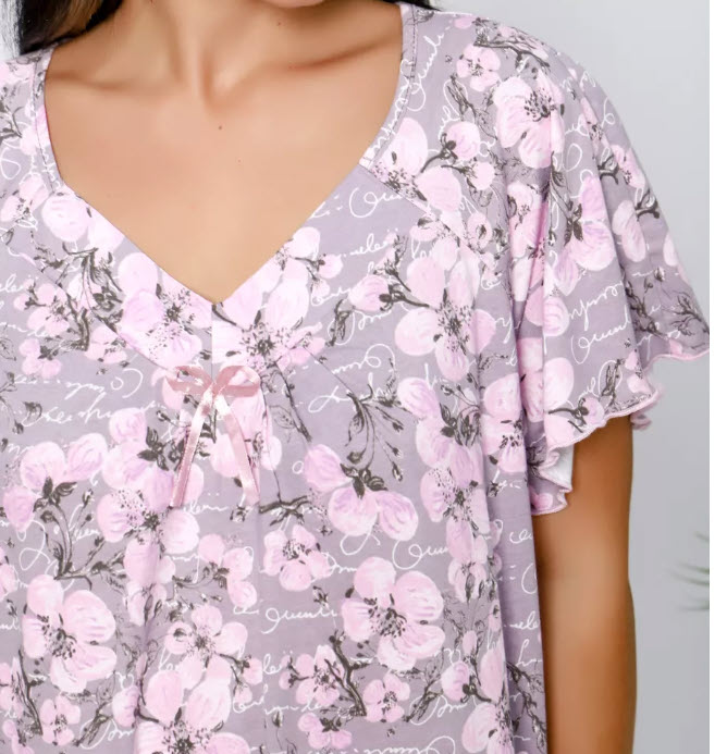 כותונת לילה במידות גדולות – תמונה 2