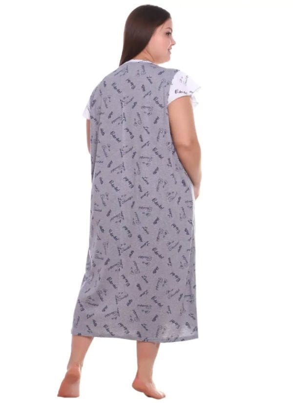 ⁦כותונת לילה במידות גדולות⁩ – תמונה ⁦4⁩