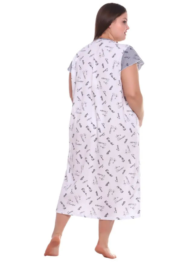 כותונת לילה במידות גדולות – תמונה 2