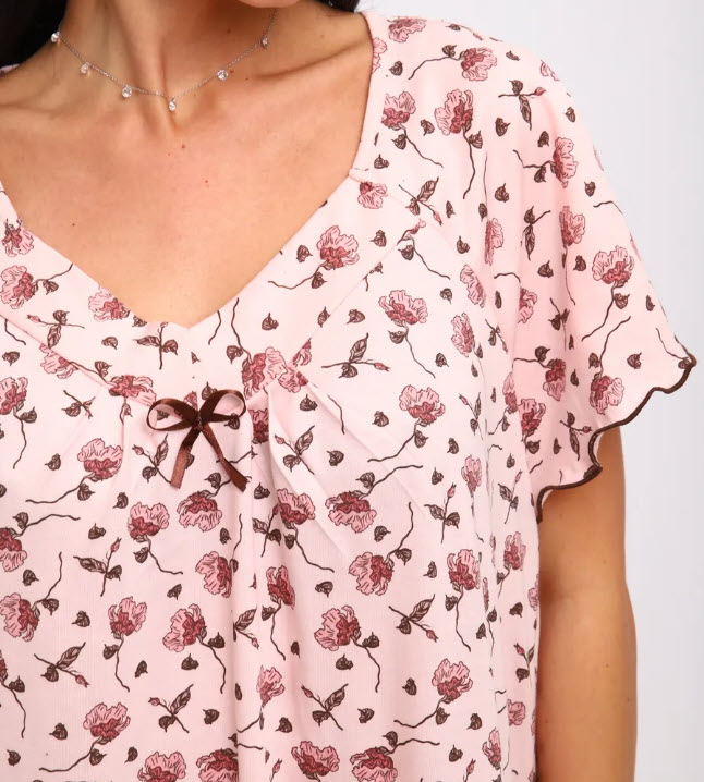 כותונת לילה במידות גדולות – תמונה 3