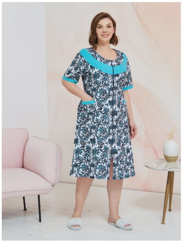 חלוק בית כותנה למידות גדולות