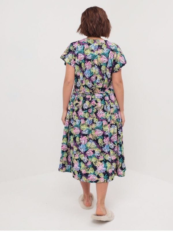 ⁦חלוק בית כותנה למידות גדולות⁩ – תמונה ⁦4⁩