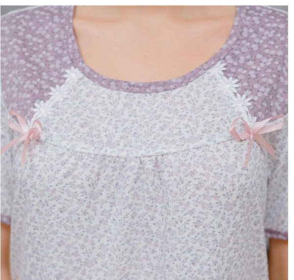 ⁦כותונת לילה במידות גדולות⁩ – תמונה ⁦2⁩