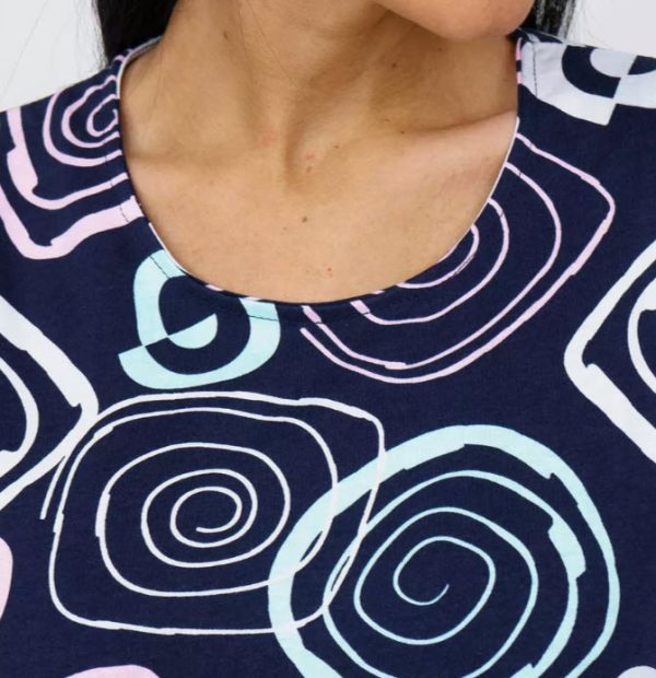 ⁦שמלה כותנה במידות גדולות⁩ – תמונה ⁦3⁩