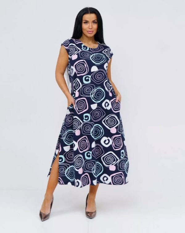 שמלה כותנה במידות גדולות