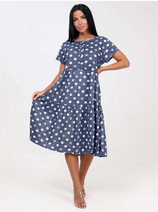 שמלת כותנה במידות גדולות